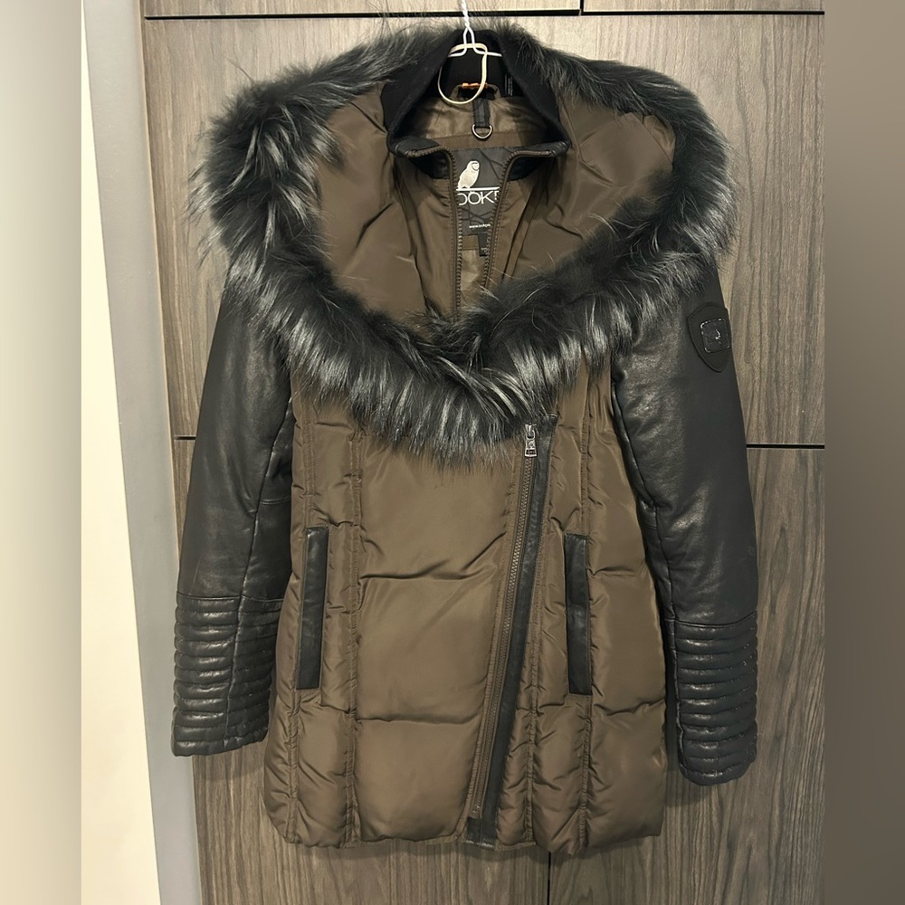 Fur-Trimmed Puffer Coat